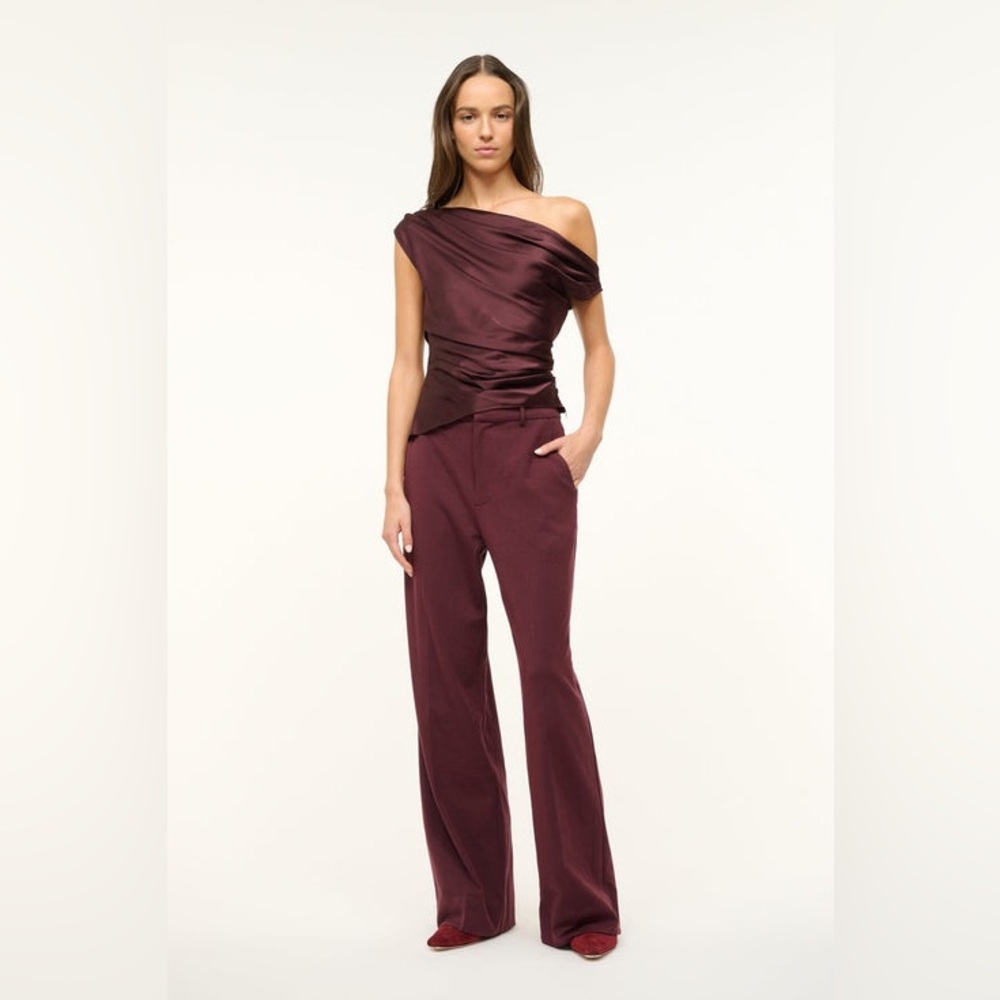 Staud Prince Pant Merlot